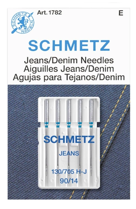 SCHMETZ Jean & Denim Sewing Machine Needles Size 90/14