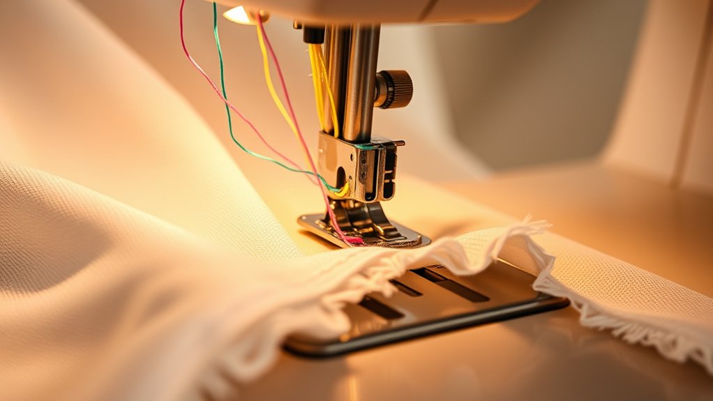 sewing machine serging technique