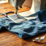 sewing original hem jeans