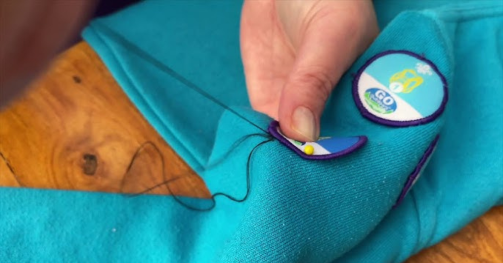 How to Sew on Scout Patches