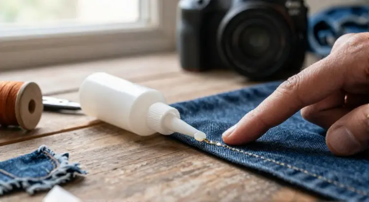 does fabric glue work on denim