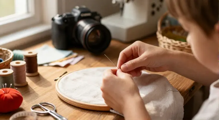 how do you teach a child to sew