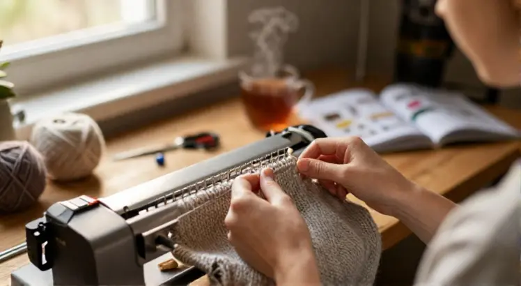 how to use a knitting machine